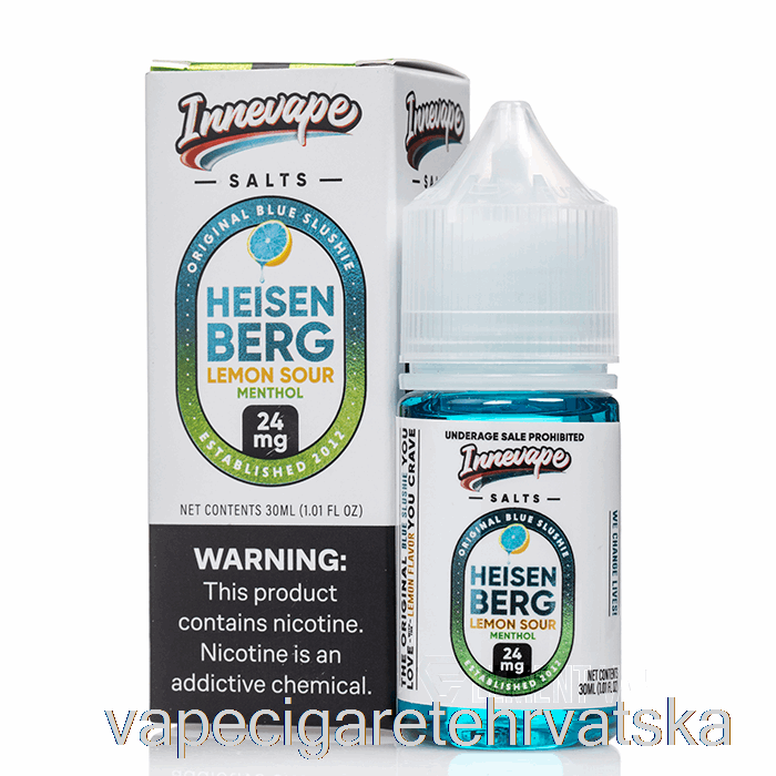 Vape Cigarete Heisenberg Limun Kiseli Mentol - Innevape Soli - 30ml 50mg